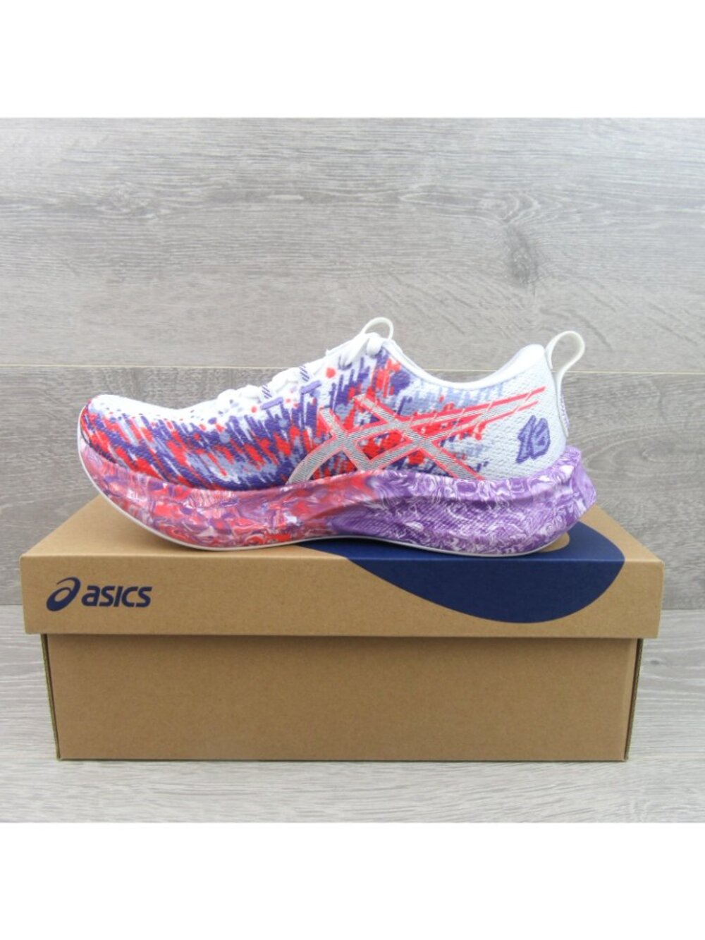 ASICS Noosa Tri 16 Gym Running Shoes Womens Size 8 Purple White NEW - Picture 3 of 13
